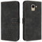 OKZone Kompatibel mit Samsung Galaxy J6 2018 Hülle, Handyhülle Samsung J6 2018, PU Leder Tasche Wallet Schutzhülle Galaxy J6 2018, Flip Cover Klappbar Etui mit Magnet Kartenfach Lederhülle (Schwarz)