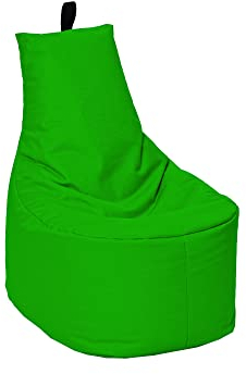 MILLINDABAG Modern Sitzsack für Kinder und Erwachsene Sessel Kissen In & Outdoor Gaminggeignet & bereits gefüllt Sitzkissen Bodenkissen (Grün, XL - Durchmesser 65 cm ohne Hocker)