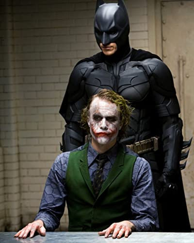 The Dark Knight (2008) Christian Bale Batman Heath Ledger Joker 25,4 x 20,3 cm Foto