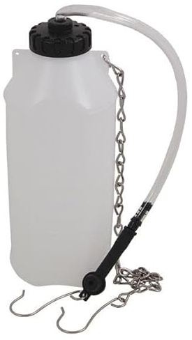 Neilsen CT4853 1L Brake Fluid Bleed Bottle with Holding Chain & Hook, Variable Length Bleeding Hose and Bleeding Nipple Adaptor