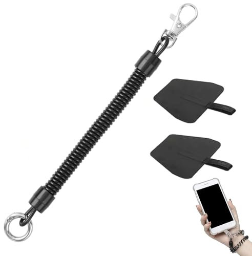 Phone Lanyard,Cell Phone Lanyard for Phone Case Universal Theftproof Anti-Lost Elastic Tether Wrist Strap with 2 Packs Patch for Drop Protection Anti-drop Cellphone Wrist Straps for Most Smartphones
