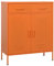 UTSRABFA Badezimmerschränke Vitrinenschrank Werkzeugschrank Lagerschrank Orange 80x35x101,5 cm Stahl Geeignet für Garten, Foyer, Küche, Badezimmer, Lagerhalle