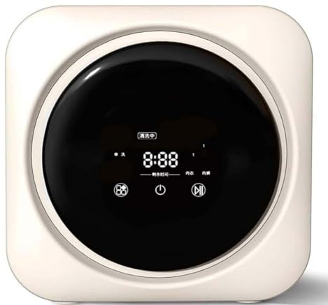 FURLOU Mini Lavadora para el hogar, Modelo para Colgar en la Pared, Mini Lavadora y Secadora de 3,5 L, Secadora de Ropa Completamente automática, para lavandería de Apartamentos