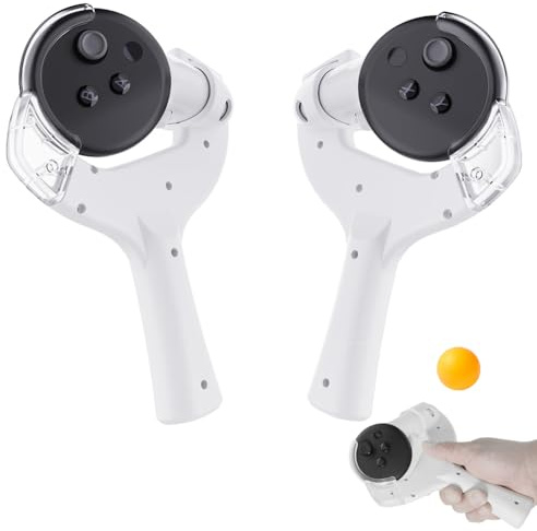 SAKURRDD VR-Tischtennis-Paddelgriffe, Griffadapter for Oculus/Meta Quest 3-Controller, VR-Ping-Pong-Paddel-Adapter for elf Tischtennis-VR-Spiele, wodurch das VR-Erlebnis realistischer wird/834
