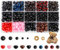 Romon Sicherheitsaugen, 752 Stück Augen für Häkeltiere Kunststoff Knopfaugen Bastelaugen, 5-12mm Bunte Sicherseitsaugen und Sicherseitsnasen Puppenaugen mit Unterlegscheiben für Puppe Spielzeuge DIY