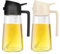 SWEET VIEW 470 ML Spray Pour Huile et Distributeur d Huile, Huile d'olive Distributeur verseur pour, Cuisine,Friteuse d'air,Salade, Barbecue (Noir, Blanc)