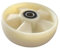 Colcolo Ruedas para transpaletas manuales Accesorios para Manual con cojinetes Ruedas con núcleo de Hierro Resistentes al Desgaste Reemplazo para, Blanco