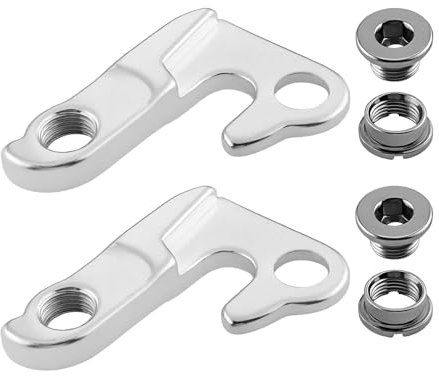 The Lord of the Tools 2X MTB Fahrrad Schaltwerk Haken Aufhänger RE9GA Tailhook Dropout Rahmen Adapter Kompatibel mit Giant Bikes Anthem Kompatibel mit XTC (Silber)