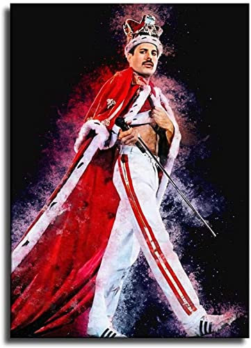 TMXON 5D-Diamantmalerei, Diamantbilder für Erwachsene und Kinder, Freddie Mercury Queen-Bild, DIY, Kreuzstich, Kunsthandwerk, Kristall-Strass-Stickerei, 40 x 40 cm