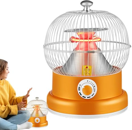 Riscaldatore di stanza sicuro, riscaldatore per la casa, riscaldatore elettrico a riscaldamento istantaneo sicuro, riscaldatore elettrico compatto con protezione antiribaltamento, design a