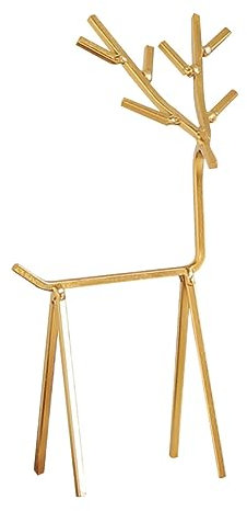 1 Stück Schmuckständer, Tischdekoration, Schreibtischdekoration, künstlerischer Schmuckhalter, Kleiderständer aus Metall, Schmuckketten, Hirsch, Schmuckständer, Kommode, Dekoration, Ohrringständ