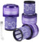 3 per v12 Detect Slim Absolute, più 1 spazzola con gancio, Per v12 Slim Absolute, Filtri per V12, Accessori filtro HEPA di ricambio lavabili, Ricambio #971517-01
