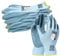 NITREX 250BU Blue, General Handling Safety Gloves, Abrasion Resistant Nitrile Palm Coating, Polyester Liner, Enhanced Grip, Mechanical and Industrial Protection - 10 Pairs, Size 10