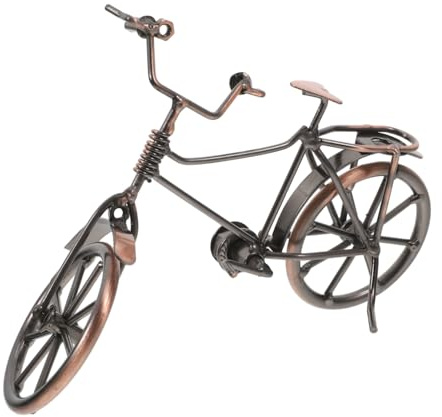 VICASKY Vintage Eisen Fahrrad Modell Retro Skulptur aus Robustem Eisen Elegante Fahrrad Deko für Büro und Wohnzimmer Stilvolle Geschenkidee für Fahrradliebhaber und Junge Mädchen
