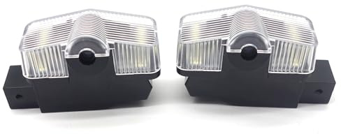 SSBOX Autotür LED Einstiegsbeleuchtung Logo Projektor Willkommenslicht, kompatibel mit Octavia-Karoq-Kodiaq-Yeti, 2 Stück (Emblem)