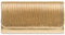 Caspar TA351 kleine elegante Damen Clutch Tasche Abendtasche mit gerafftem Überschlag, Farbe:gold, Größe:One Size
