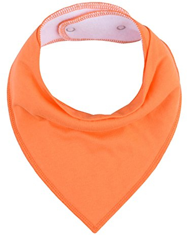 Jueshanzj Baby Baumwolle Triangle wasserdichte Lätzchen Orange Einheitsgröße(33 * 30)
