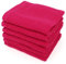 Lot de 6 Serviettes invité 30x50 cm Alpha Rose Fuschia