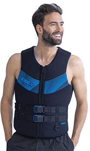 Jobe Herren 50N Neopren Neoprenanzug Wassersport Waterski Jetski Wakeboarding Safety Impact Weste - Top 244920004 - Schwarz Blau