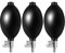 Lamoutor 3Pcs Blood Pressure Latex Bulb Replacement Inflation Bulb Pump Hand Squeeze Sphygmomanometer Bulb with Air Release Valve