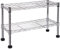ONVAYA® Küchenregal stehend aus Metall | Silber | Schwarz | Küchen-Organizer Regal | Küchenregal für Arbeitsplatte (Silber Gewürzregal)