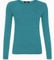 Womens Long Sleeve Round Neck Plain Basic Ladies Stretch T-Shirt Top 8-26 (Teal, 16-18)