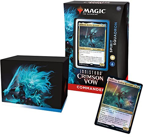 Magic: The Gathering Innistrad: Crimson Vow Commander Deck Spirit Squadron (White-Blue)