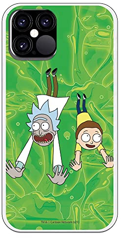 Personalaizer Schutzhülle für iPhone 12-12 Pro - Rick und Morty Säure Hintergrund