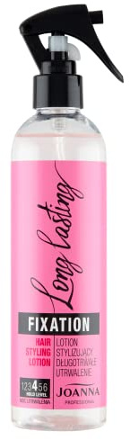 JOANNA Professional Long Lasting Styling-Spray extra starker Halt, 300 ml | Sehr stark fixierendes Stylingspray für alle Haartypen; bietet langanhaltenden Halt und beugt Frizz zuverlässig vor