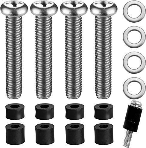 M8 Screws for Samsung TV M8x45mm TV Mounting Bolts Screws with 25mm Long Spacers Solid Screw Bolt Hardware for Mounting Work with Samsung 50 55 60 65 70 75 82 TV