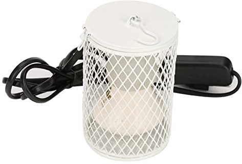 Tbest Riscaldatore per Pollaio, più Sicuro delle Lampade da Chioccia 100W Emettitore di Ceramica a Infrarossi Lampada a Lampadina Calore Pet Rettile Chioccia (Bianco)