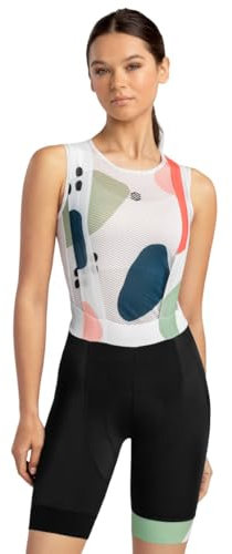 SIROKO - Cuissard Vélo pour Femme BX Veluwe - M - Noir/Blanc