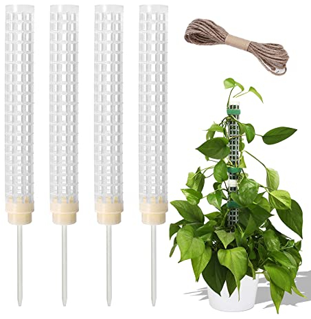 Moss Rod, 4 Pezzi Moss Rod Planting Rod, Plastica Moss Rod, Per Climbing Plants Indoor Plants (17 * 4 cm)