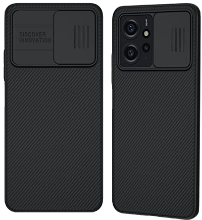 XTCASE für Xiaomi Redmi Note 12 4G Hülle Kameraschutz Handyhülle - Kamera Schutz mit Schieber, Premium Hybrid PC + TPU rutschfest Stoßfest Kratzfest Schutzhülle - Schwarz