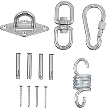 Garneck 1 Satz Werkzeuge Für Schaukelzubehör Hollywoodschaukel Kleiderbügel Schwere Schaukelhaken Haken Zum Aufhängen Für Hängematten Schwingen Gitter Aluminiumlegierung Hardware
