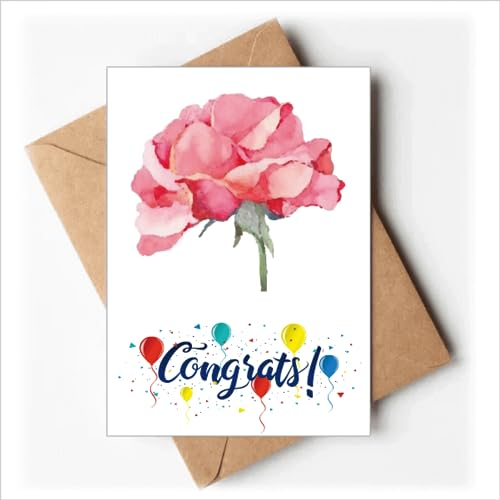 Aquarell Nelke Blumen Hochzeit Karten Glückwunsch Gruß Umschläge