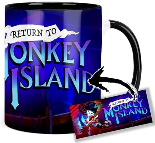 Return To Monkey Island Tasse Innen & Henkel Schwarz Keramikbecher Mug
