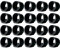 cyclingcolors 20 x Footmuff Covers Pipe Feet Chair Protectors Plastic U Shape Clamp Furniture 30mm