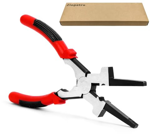 8MIG Welding Pliers, Multi-functional Carbon Steel MIG Welding Pliers with Insulated Handle, Long Nose Wire Cutting Tools - Reliable and Durable (1Pack)