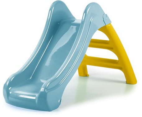 FEBER - Casual Slide, Tobogán Pequeño para Jardín, Escaleras Antideslizantes, Colores Resistentes a la Luz Solar y Cambios de Temperatura, Fácil Montaje, A Partir de 1 año, Famosa (FEL10000)