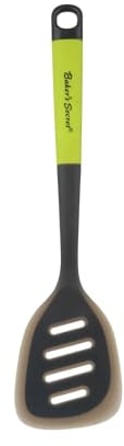 KASANOVA Paletta Forata in Silicone 34,5 cm Baker's Secret Verde Utensili e Accessori