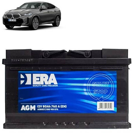 Batteria 80Ah A.G.M. per BMW X6 F96 40i 50i benzina Mild-Hybrid 2019+