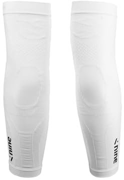 ninesquared - Net Manchons techniques de volley-ball de protection respirants élastiques unisexes 1 paire, Blanc, XL