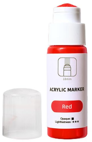 Mop Marker | Pennarello per graffiti a base d'acqua ad asciugatura rapida, punta da 18 mm, inchiostro permanente resistente sbiadimento per murali, tela, metallo, vetro, carta, legno, 60 ml