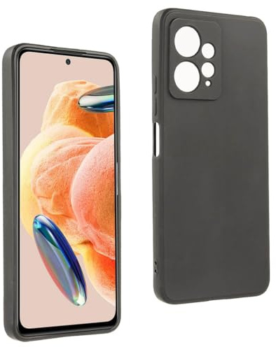Funda Carcasa para XIAOMI REDMI Note 12 4G, Anti-Deslizante Negra, Elegante y Ligera, TPU Flexible Premium