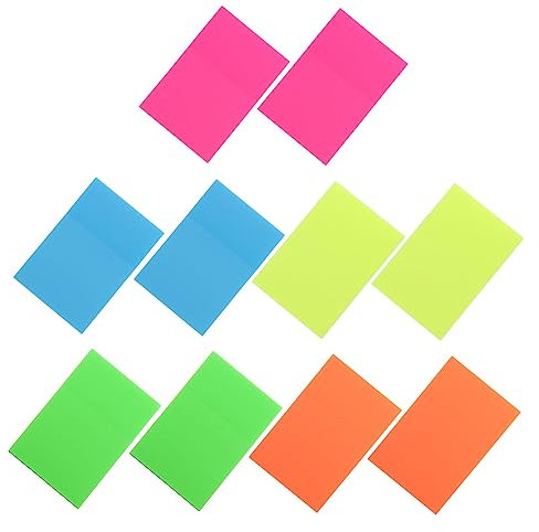 Lurrose 50 Stück Haftnotiz notizblock notepad transparente stickynotes farbige Etikettenaufkleber Mini-Notizblöcke Memoboard klare Memo-Notizen wiederverwendbare Notizzettel das Haustier