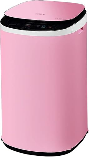 Lavadoras Mini Lavadora De 3,5 Kg, Lavadora Portátil Completamente Automática, Lavadora para Camping, Alto Grado De Lavado De Cocción A 95 °, Ahorro De Energía/Agua(Color:Rosa)