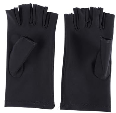 Healvian 5par Guantes UV Manicura Guantes Protección UV Manicura para Rayos Negros