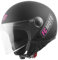 FC-Moto Square-RS Casco Jet, nero opaco/viola, XS