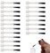 20PCS Replacement Nail Varnish Brushes Nail Applicator Nail Paint Brush Set Gel Liquid Dipping Nail Varnish Brushes for Nail Art Gel Nails Home Salon Dip Nail Base Coat Top Coat